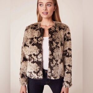 NWT BB Dakota  faux fur snake out jacket